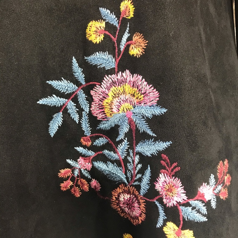 Zara Saude Embroidered Mini Dress Sz M (P37) - Picture 6 of 8